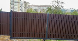 Купить распашные ворота из штакетника Салават, цена от 2766 руб.